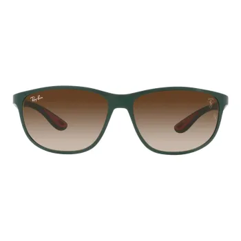 RayBan Square Sunglasses Unisex Green