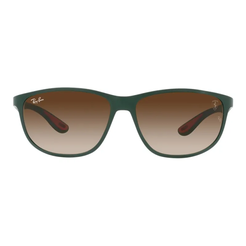 RayBan Square Sunglasses Unisex Green-0