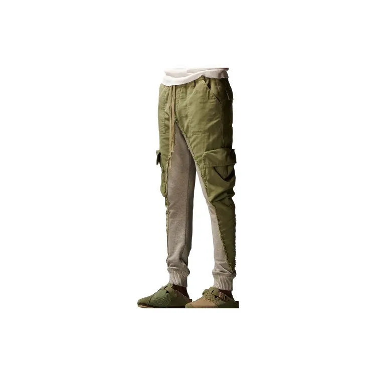 GREG LAUREN Casual Pants Men's Army Green/Gray-2