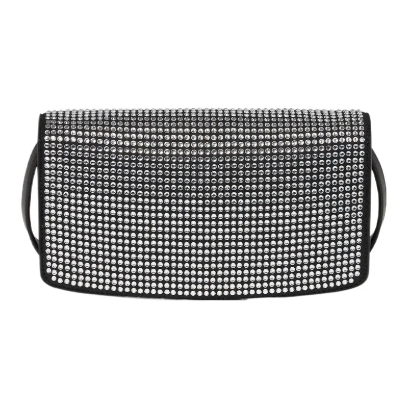 Stella McCartney S-Wave Smooth Alter Mat Vegan Material Shoulder Bag Crossbody Bag Wallet Women's Black-2