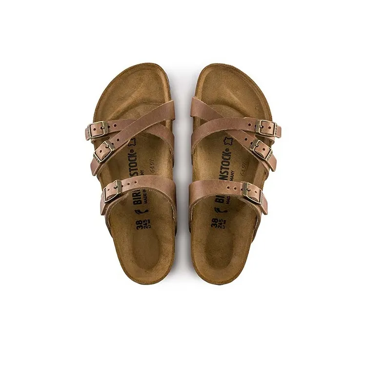 Birkenstock Women's Franca Oiled Leather Sandal 'Tobacco Brown' Women's-3