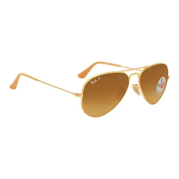 RayBan Metal Aviator Sunglasses Unisex Gold