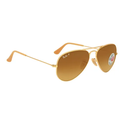 RayBan Metal Aviator Sunglasses Unisex Gold