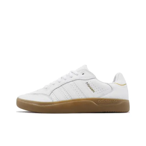 Adidas Originals Tyshawn Slip Resistant Warm Low Top Skateboard Shoes Unisex White