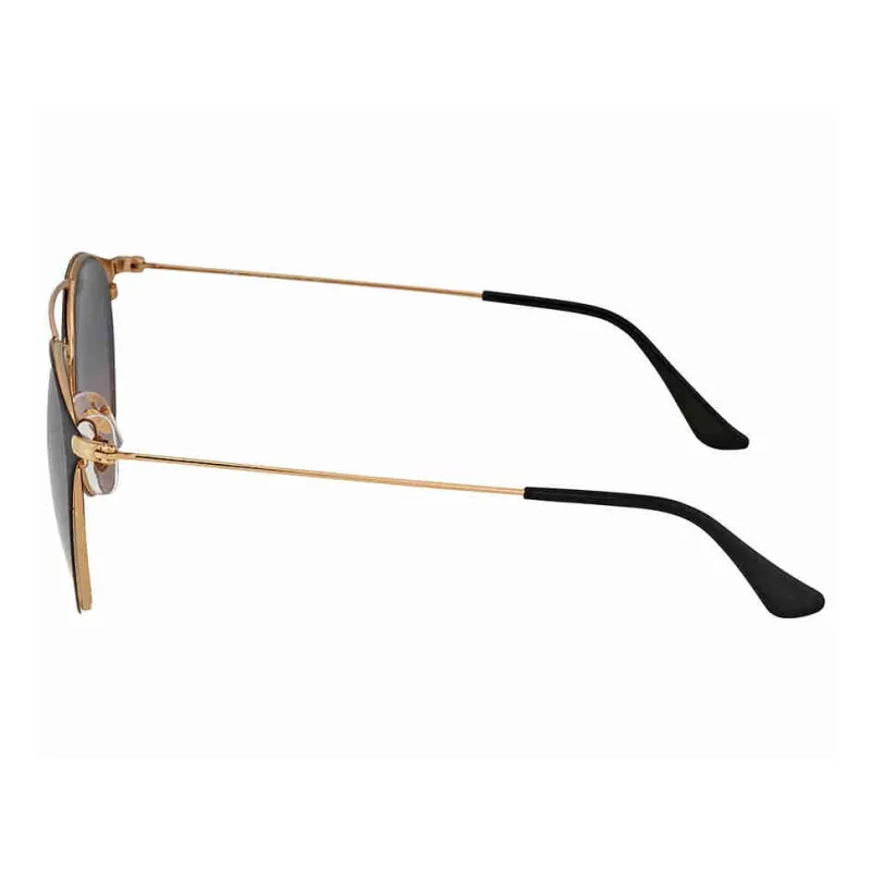 RayBan Metal Round Sunglasses Unisex Black Gold-2
