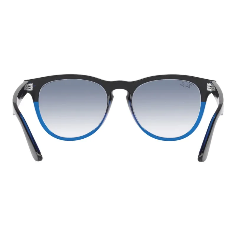 RayBan Plastic Oval Sunglasses Unisex Black-3