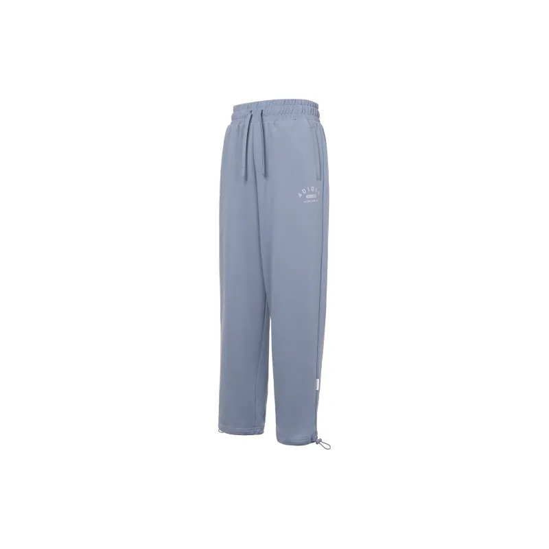 Adidas Knitted Sports Pants Women's Silver Gray Violet-1