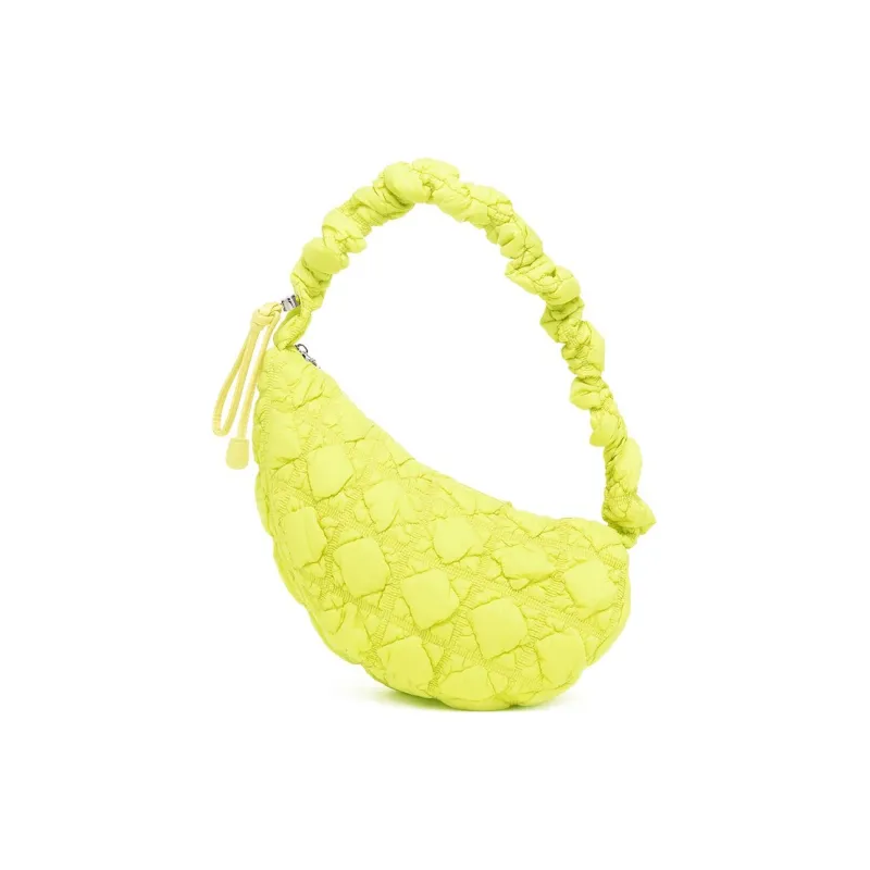 CARLYN Nylon Portable Crossbody Bag, Shoulder Bag Women's Lime Neon Yellow-2