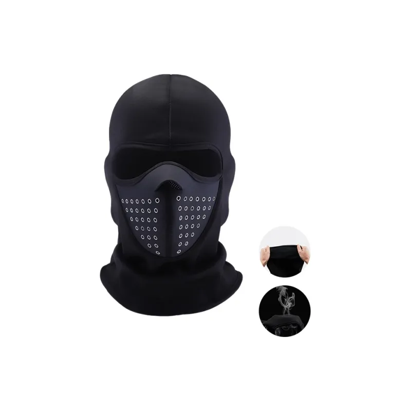 UMA Riding Equipment Pullover Face Masks Unisex Stretch Velvet+Plastic PVC-2