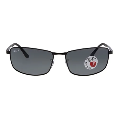 RayBan Metal Square Sunglasses Men's Black