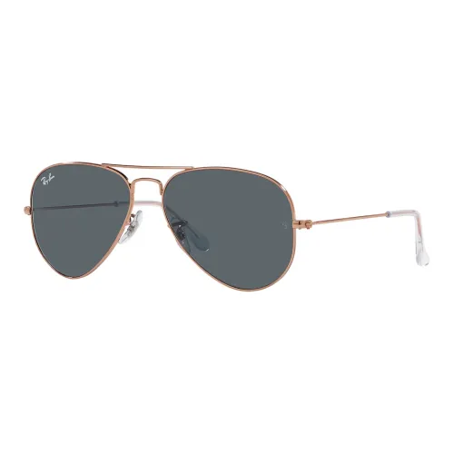 RayBan Metal Irregular Shape Sunglasses Unisex Gold