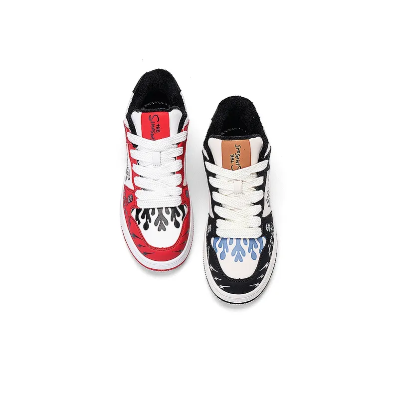 The Simpsons Low Top Skateboard Shoes Unisex-14