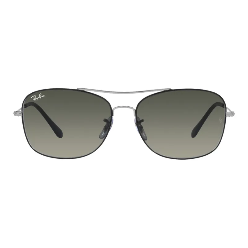 RayBan Metal Aviator Sunglasses Unisex Silver-1