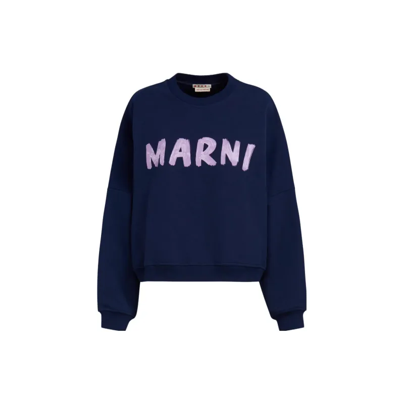 MARNI Logo Printed Crewneck Sweatshirt-1