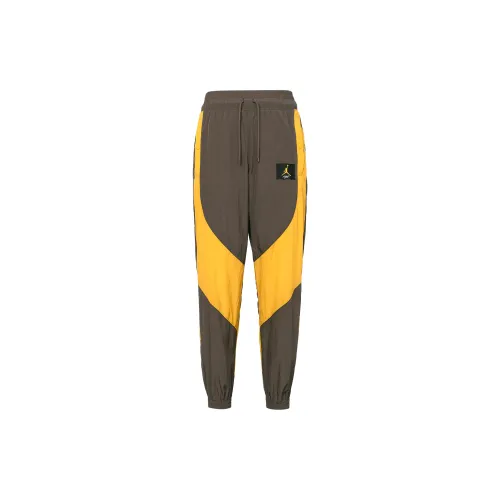 Nike Knitted Sweatpants Women's Brown Yellow