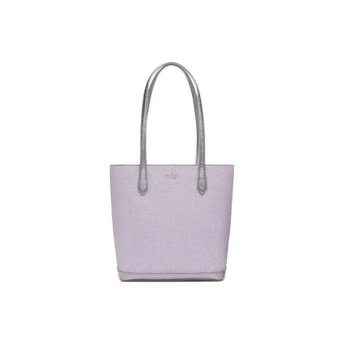 Kate Spade Glitter Fabric Tote Bag Shopping Bag Shoulder Bag Handbag Women's Light Purple