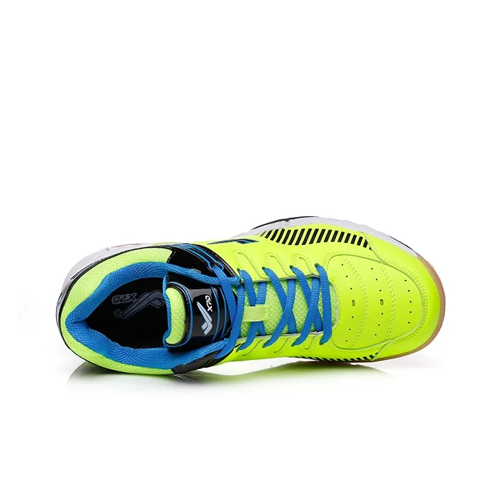 XPD Badminton Shoes Unisex Low Top Neon Green/Royal Blue-3