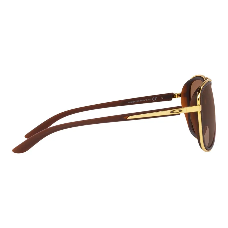 Oakley Plastic Metal Aviator Sunglasses Women's Brown-4