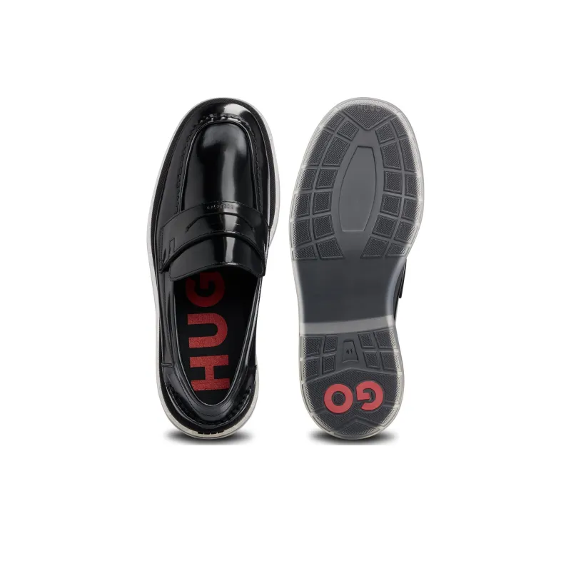 HUGO BOSS Penny Loafers Men's Black-4