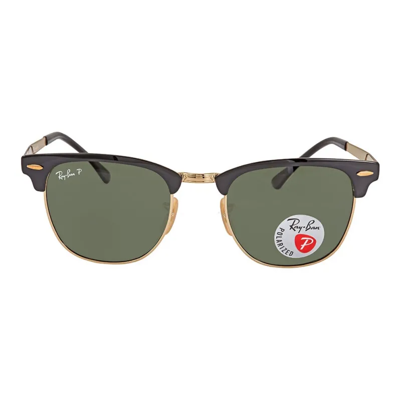 RayBan Round Sunglasses Unisex Black-0