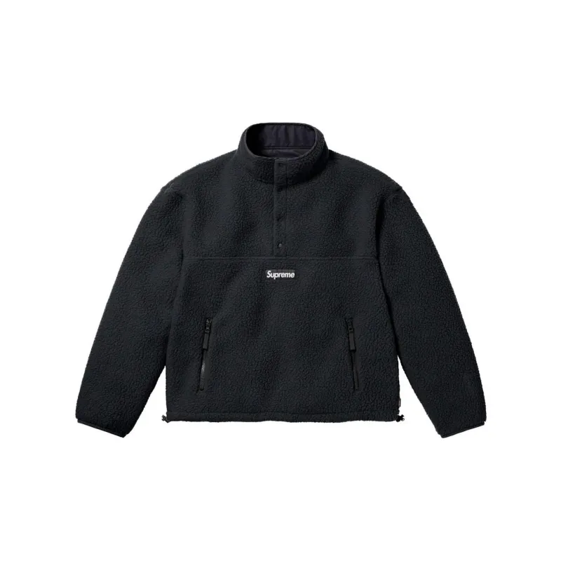 Supreme Polartec Shearling Reversible Pullover-6
