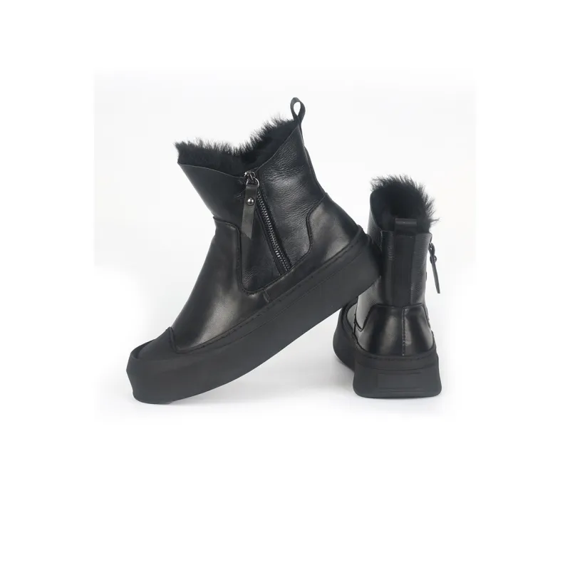 Thai Points Snow Boots Men's Black-3