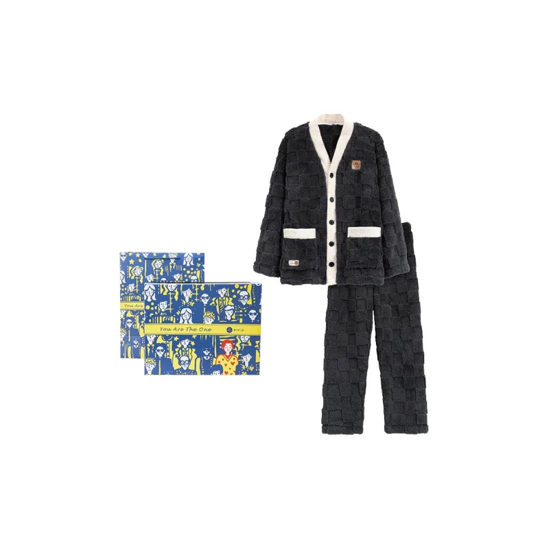 Xiang Ning Pai Pajama Set Unisex Night Black-6
