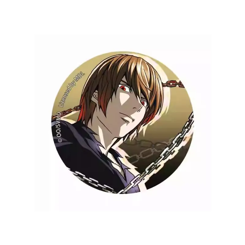 Xhdm Death Note Characters Black Mini Notebook Chain Lock Badges-0