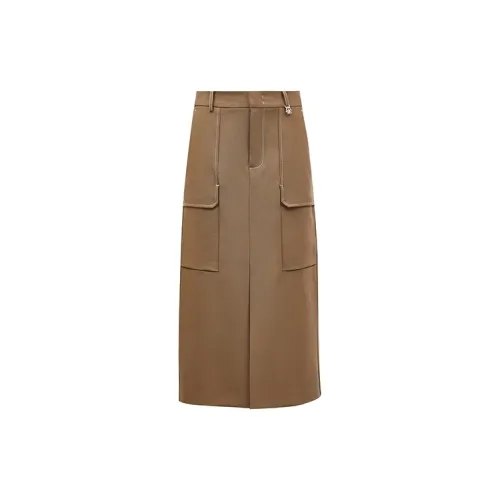 ONLY Denim Long Skirts Women's E10 Fawn Brown