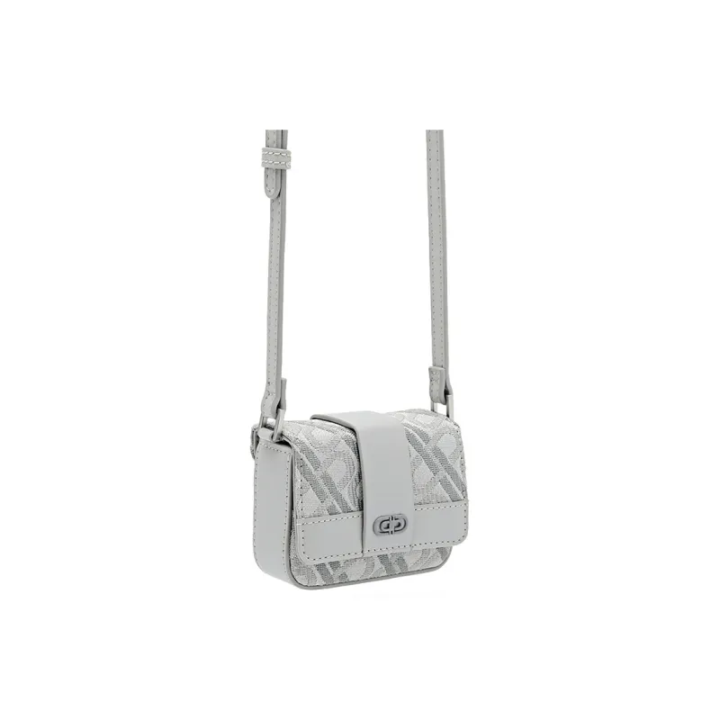 PEDRO Cow Leather Small Crossbody Bag, Crossbody Bag Small Size Men's Black/Light Gray/Blue-6