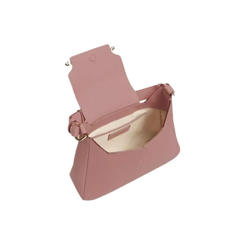 Strathberry Cow Leather Shoulder Bag Crossbody Bag Medium Size Women's Rose Pink-2