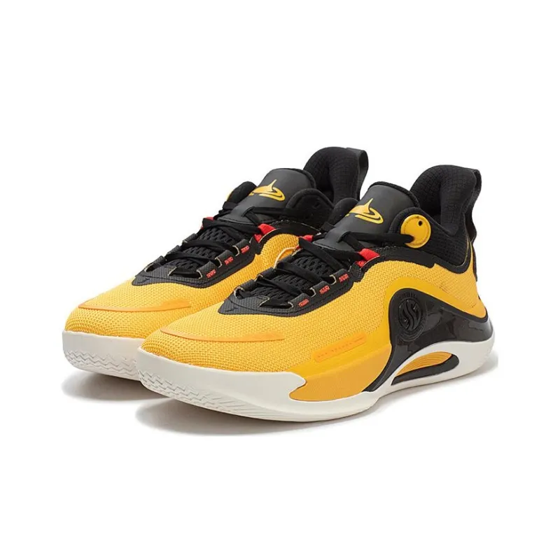 361° AG Slip Resistant, Abrasion Resistant, Breathable Low Top Basketball Shoes Men's Yellow Black-2