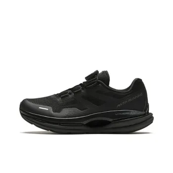 Anta Cushioning Wear Resistant Low Top Running Shoes Women's Black