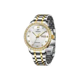 Men's Steel Band White Dial