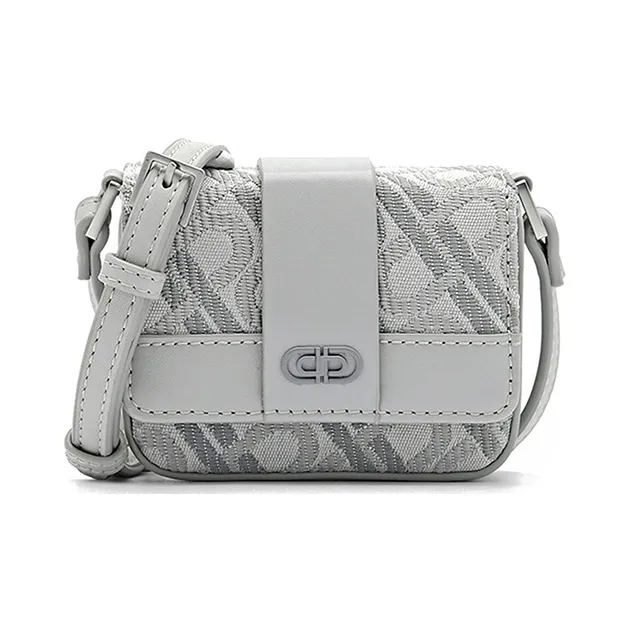 PEDRO Cow Leather Small Crossbody Bag, Crossbody Bag Small Size Men's Black/Light Gray/Blue-5
