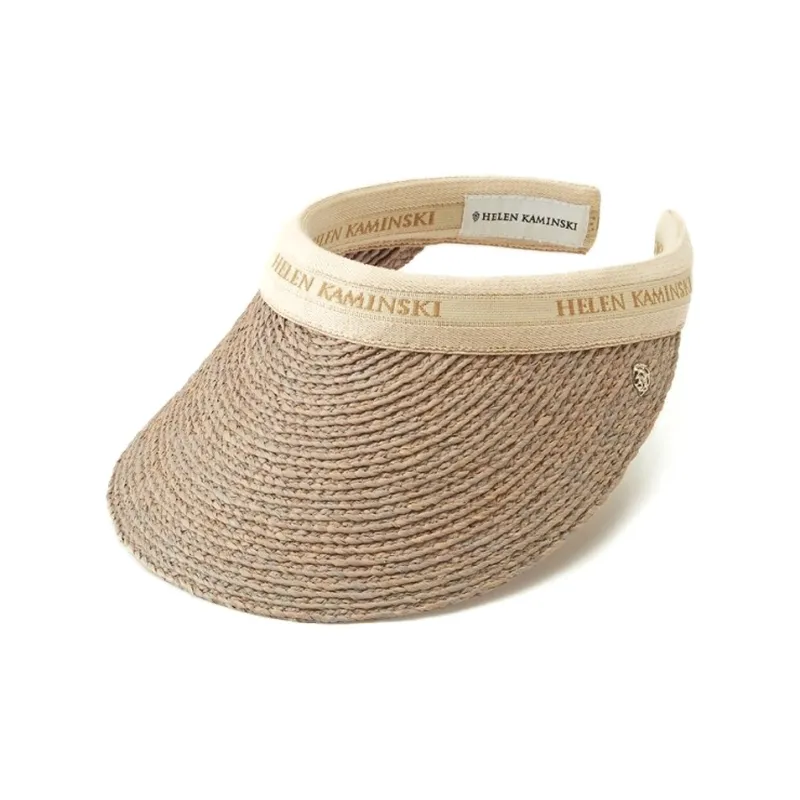 HELEN KAMINSKI Raffia Cotton Polyurethane Nylon Polyester Sun Protection Hats Unisex Tawny-0