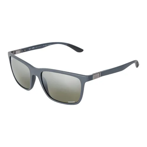RayBan INJECTED Rectangular Sunglasses Unisex Black