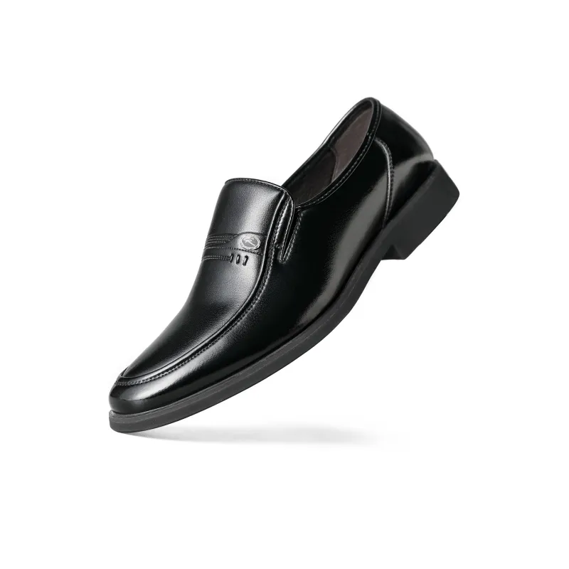 CHINT Dress Shoes Men Low Top Black-3