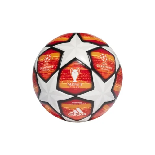 Adidas Size 4 Soccer PU Seamless Thermal bonding Unisex Red Yellow Silver