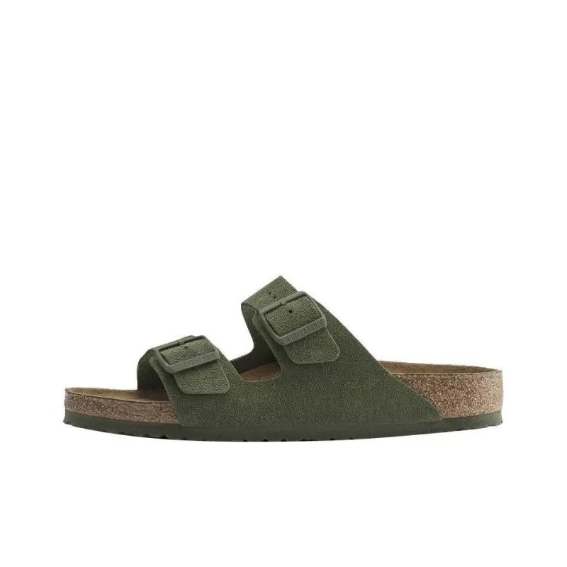 Birkenstock Arizona Slide Slippers Men's Green Regular-0