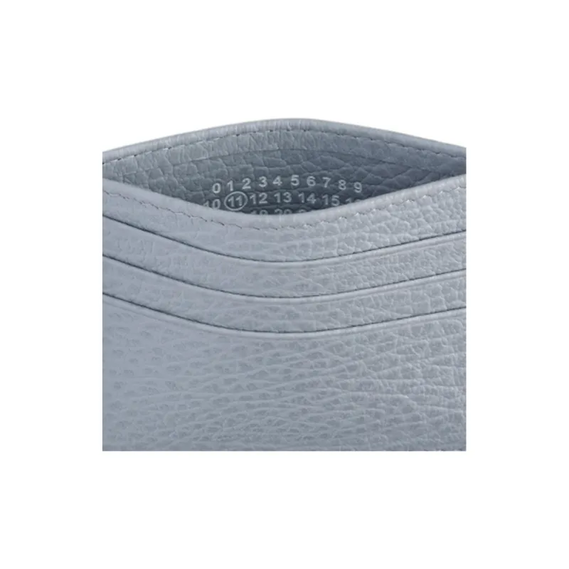 Maison Margiela Cow Leather Wallet Men's Light Blue-3