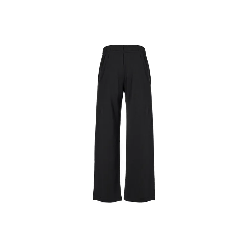 Nike Women's Mid-Rise Wide-Leg Sweatpants Black-1