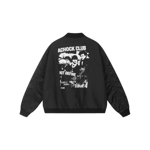 A Chock Puffer Jackets Unisex Black