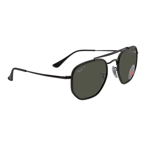 RayBan Metal Irregular Shape Sunglasses Unisex Black