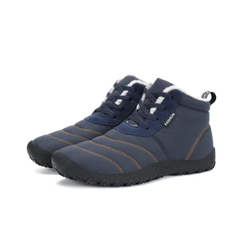 Leyang Mid Top Outdoor Shoes Unisex Dark Blue-2