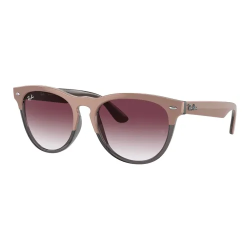 RayBan Nylon Plastic Rectangular Sunglasses Unisex Light Pink