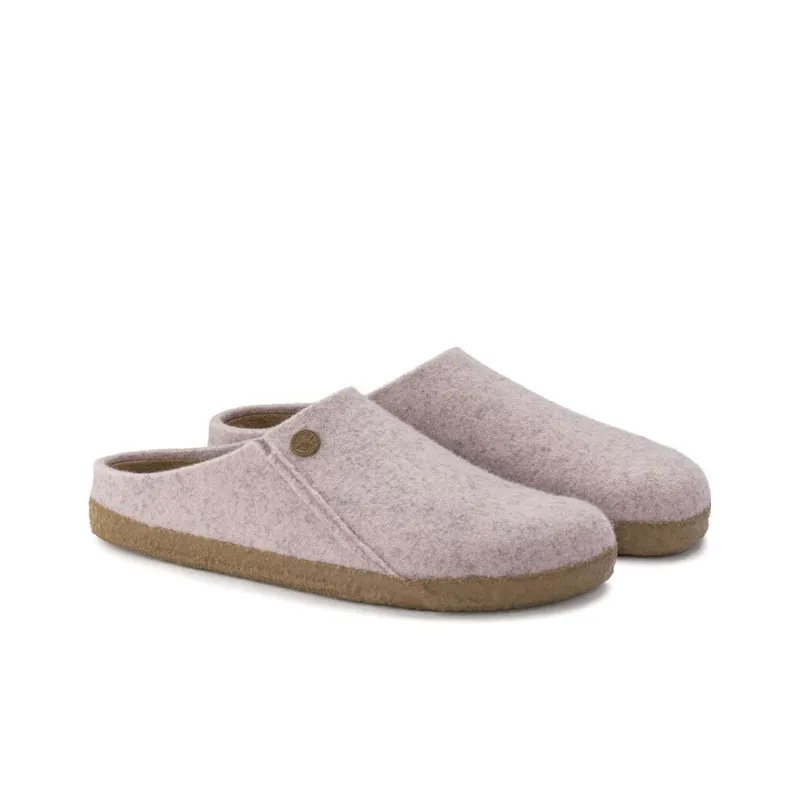Birkenstock Zermatt Shearling Clog Wool Felt Light Rose-2