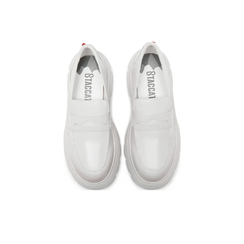 CHOUQINGNIAN x Staccato Spring Painting With Good Luck Shiny Loafers 5.5cm Women's-7