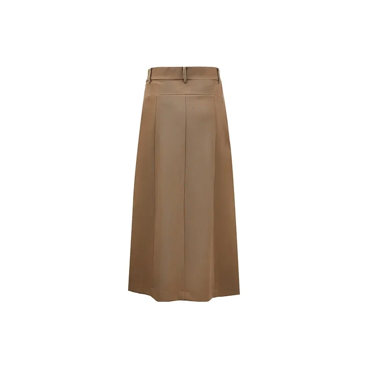 ONLY Denim Long Skirts Women's E10 Cub Brown-1