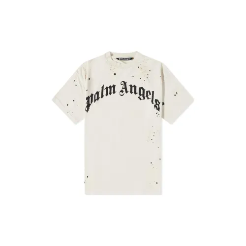 PALM ANGELS Glittered Logo Classic T-Shirt 